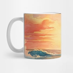 Watercolor Sunset Mug